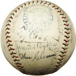 1927 Philadelphia Athletics Team Signed Baseball