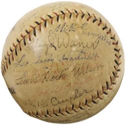 1928 Chicago Cubs & Pittsburgh Pirates Signed Ba