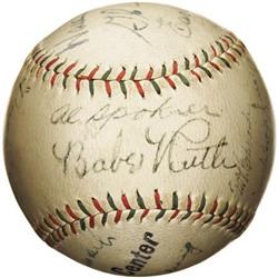 Circa 1929 Babe Ruth, Lou Gehrig & G.C. Alexande