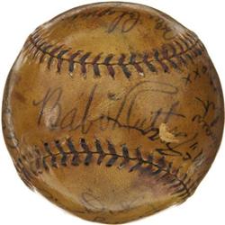 1933 American League All-Star Team Signed Baseba