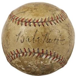 1933 New York Yankees Team Signed Baseball