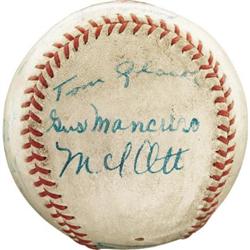 1935 New York Giants Team Signed Baseball. Esse