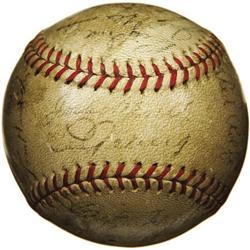 1936 New York Yankees Team Signed Baseball. The