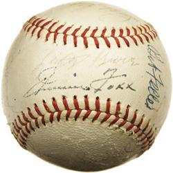 1937 American League All-Star Reunion Team Signe