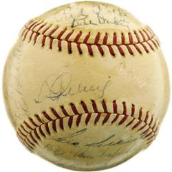 1938 New York Yankees Team Signed Baseball