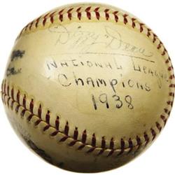 1938 Chicago Cubs Team Signed Baseball. The scr