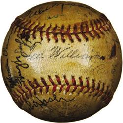 1940 Boston Red Sox Team Signed Baseball