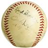 Image 4 : 1942 "The Pride of the Yankees" Cast Signed Ball