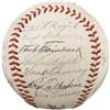 Image 2 : 1942 New York Yankees Team Signed Baseball. Pos