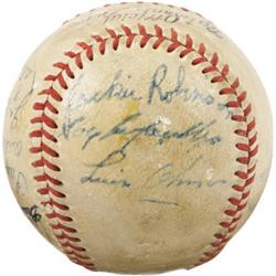1949 Brooklyn Dodgers Team Signed Baseball