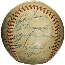 1954 New York Yankees Team Signed Baseball. All