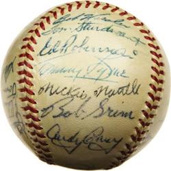 1955 New York Yankees Team Signed Baseball. The