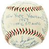 1957 New York Yankees Team Signed Baseball