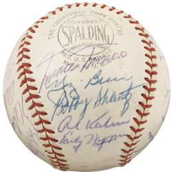 1957 American League All-Star Team Signed Baseba