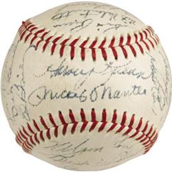 1958 AL & NL All-Star Signed Baseball PSA/DNA