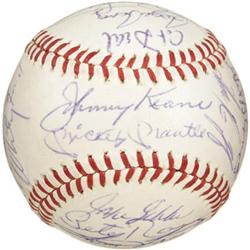 1965 New York Yankees Team Signed Baseball. One