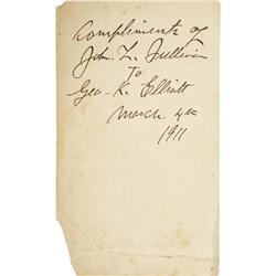 1911 John L. Sullivan Signed Photograph. Stirri