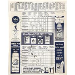 1961 Roger Maris Sixty-First Home Run Program.