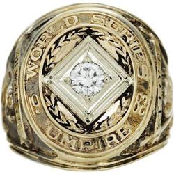 1982 World Series Umpire Presentational Ring. I