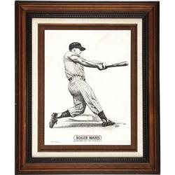 1984 Roger Maris Marble Plaque Presented to His