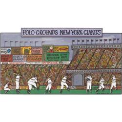 The Polo Grounds Original Artwork by Glaubach.