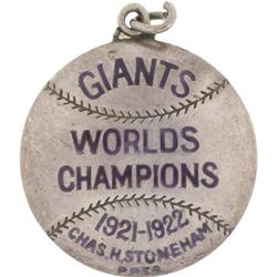 1923 New York Giants Silver Season Pass. The Po