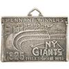 1925 New York Giants Silver Season Pass. Magnif
