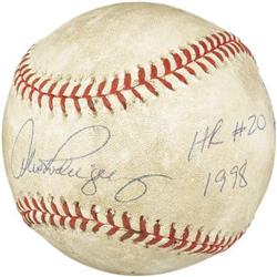 1998 Alex Rodriguez Season Home Run #20 Baseball