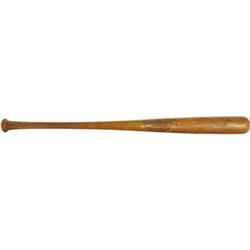 1935 Arky Vaughan Game Used Bat Signed