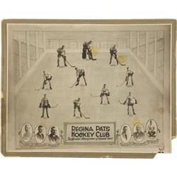 1924-25 Regina Pats Composite Studio Photograph.