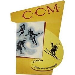 1930s CCM Advertising Sign. Eye-catching die-cu