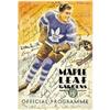 1934 Maple Leafs/Red Wings Signed Program