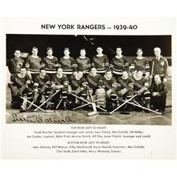1939-40 New York Rangers Team Photograph Signed