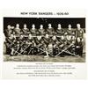 1939-40 New York Rangers Team Photograph Signed
