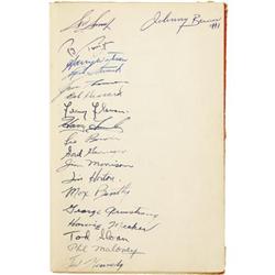 1952-53 Toronto Maple Leafs Team Signed Book