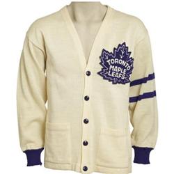 1958-59 Johnny Bower Toronto Maple Leafs Cardigan Sweat
