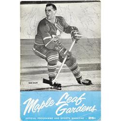 1960-61 Chicago Black Hawks Team Signed Program.