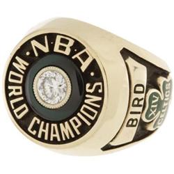 1981 Larry Bird NBA Championship Salesman's Samp