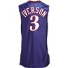 Image 2 : 2000-01 Allen Iverson Game Worn Jersey. Road bl