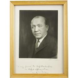 Circa 1930 Knute Rockne Signed Photograph. The
