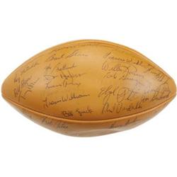 1967 Green Bay Packers Team Signed Football