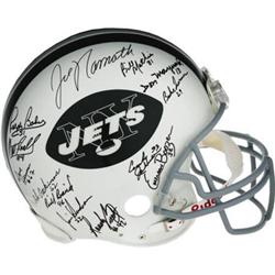 1968 New York Jets Team Signed Helmet. The team