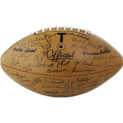 1970 UT Longhorns Team Signed Football PSA/DNA