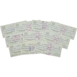 1976 Joe Montana Signed Checks Lot of 10. Ten c
