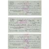 Image 3 : 1976 Joe Montana Signed Checks Lot of 10. Ten c
