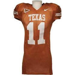 2005 Ramonce Taylor Game Worn Jersey. Burnt ora