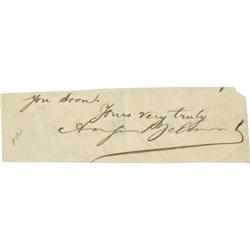 August Belmont Clipped Signature
