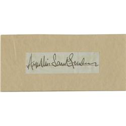 Augustus St. Gaudens Autograph