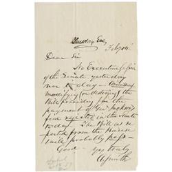 Albert Smith ALS With Andrew Jackson Content