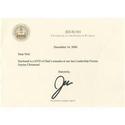 Jeb Bush Typed Letter Signed to His Brother Neil